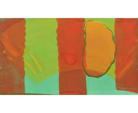 Howard Hodgkin (British 1923-2017) "Alexander Street" Signed, dated '78 and numbered 41/90, hand embellished colour lithograp