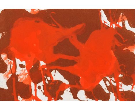 Howard Hodgkin (British 1923-2017) "Blood"  Unsigned, an illustration to Julian Barnes’s story 'Evermore', etching and aquati