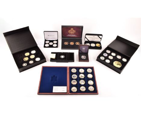A collection of silver commemorative coin sets including: 70th anniversary of the Queen's Coronation 0089/2023; 2023 Silver C