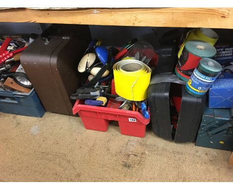 A cased typewriter and quantity of hand tools etc.
