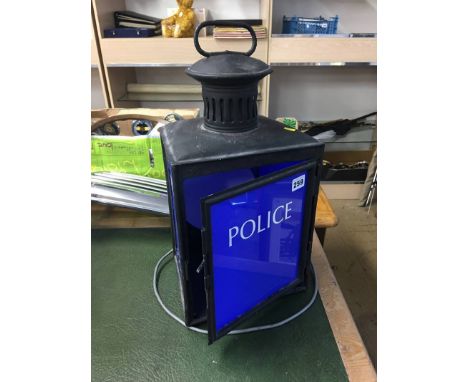 A 'Police' lamp
