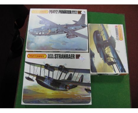 Three Boxed Matchbox 1/72nd Scale Plastic Model Military Aircraft Kits,  # PK-606 PB4Y-2 Privateer Liberator RY3/C. MK.iX, # 