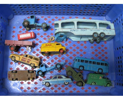 A Quantity of Mid XX Century Dinky Diecast Vehicles, all playworn.