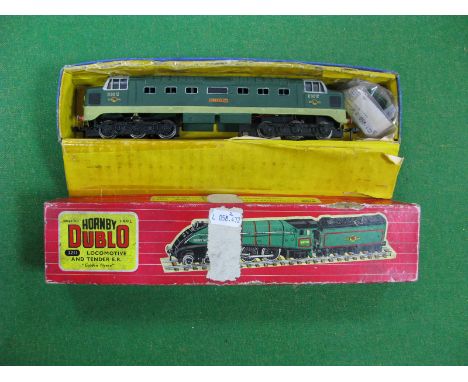 Two Hornby Dublo 3 Rail Locomotives, comprising of A Class A4 4-6-2 Locomotives and Eight Wheeled, Tender, R/No. 60022, 'Mall
