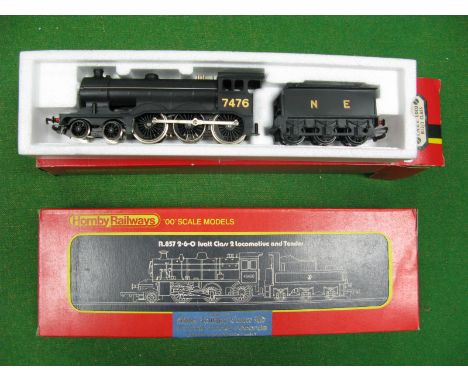 Hornby # R857 "OO" Scale Model 2-6-0 Class 2 Ivatt Locomotive Number 46400, in BR black livery, plus # R150 "OO" Scale Model 