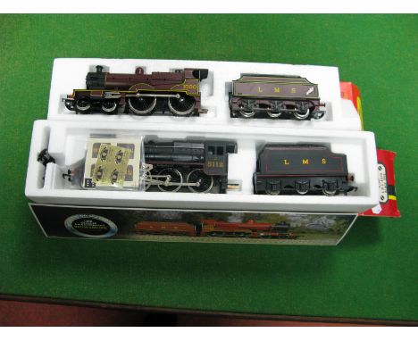 Hornby # R376 "OO" Scale Model 4-4-0 Compound Class Locomotive Number 1000, in LMS maroon livery, plus # R061 "OO" Scale Mode