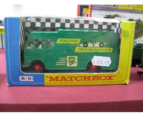 Matchbox King Six No.. K-5 'Racing Car Transporter', overall very good. Boxed