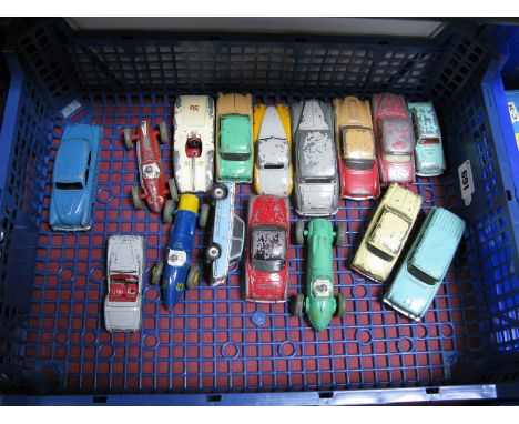 A Quantity of 1950's/1960's Diecast Vehicles By Dinky, all cars, all playworn.