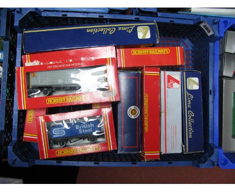 Ten Boxed "OO" Gauge Rolling Stock Wagons, by Hornby, Lima, Bachmann including Hornby # R016 45 Ton Van (VDA) Sector, Hornby 