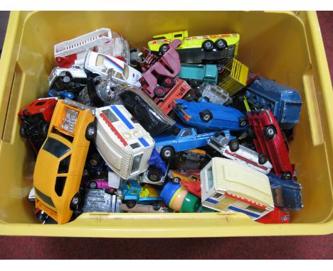 A Large Quantity of Playworn Diecast Model Vehicles, by Corgi, Matchbox, Dinky.