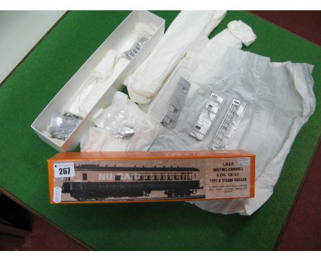 NU-Cast White Metal "OO" Scale Model Railway Locomotive Kit # NC119 LNER Sentinel-Cammell Railcar,  unstarted and boxed in or