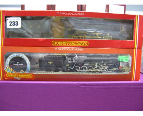 Hornby # R264 "OO" Scale Model 2-10-0 9F Class Locomotive Number 92200", in BR black livery, plus # R325 "OO" Scale Model 2-8