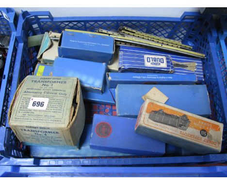 An Empty Dinky Box No. 511 Guy Lorry, plus a quantity of Hornby Dublo 3 Rail items including signal/rolling stock/track. All 