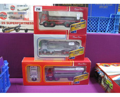 Three 1/50th Scale Model Diecast Lorries by Corgi, "Road Transport Heritage", all boxed and certified. Includes # CC11703 Guy