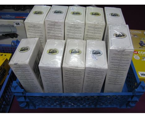 Ten 1/76th Scale Diecast Model Trams, by Atlas Editions, varying European prototypes. All boxed unopened.