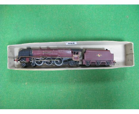 A Hornby Dublo 3 Rail Duchess Class 4-6-2 Locomotive and Tender, repainted and renamed, R/No. 46249, "City of Sheffield", BR 