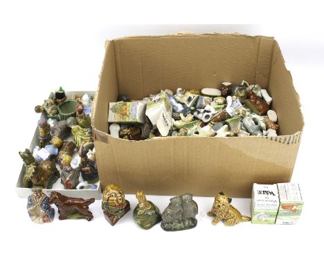 A collection of Wade Whimsies. Including a figure of Humpty Dumpty, the Three Bears, assorted animals and figures, some boxed