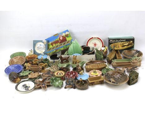 A comprehensive collection of Wade Whimsies. Including a boxed order of monks , dishes, animals, etc.