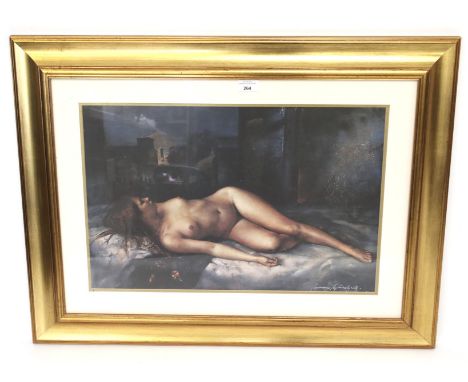 A limited edition print of Romano Stefanelli 'Midsummer Night's Dream'. With certificate, 56cm x 37cm, framed and glazed