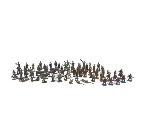 Skybirds and other makers smaller-scale lead figures, Quantity of Skybirds Navy, Airforce, Army and some German WW2  figures,