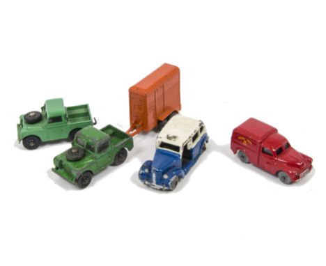 Hornby-Dublo OO Gauge Dublo Dinky Toys, Land Rover and Horse Box, Land Rover, Shell BP Tanker, Royal Mail Van and Taxi, Land 