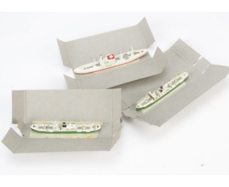 CM 1:1250 Waterline Ship Models, CM 56 R C Rickmers circa 1925, CM 53 Ursula Rickmers, circa 1928 and CMKR 19 Cap San Diago, 