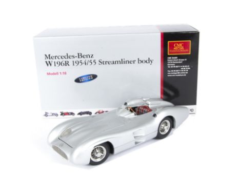 CMC Models, A boxed limited edition 1:18 scale, M-049 W196R 1954/55 Mercedes Benz with streamliner body (without race numbers