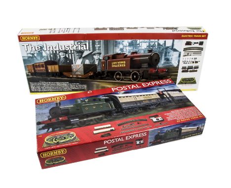 Hornby OO Gauge Train Sets, R110 Postal Express comprising GWR tank Engine, Mail Coach and Clerestory Coach, Track and Contro