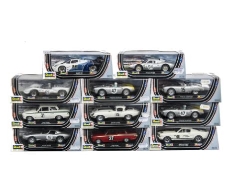 Revell Monogram Model Racing, A boxed group of vintage competition cars comprising, 08370, 08379, 08359, 08358,08376, 08363, 