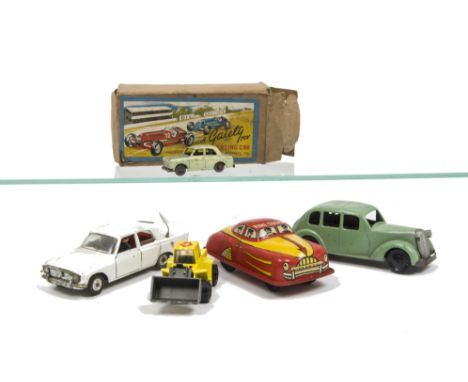 Diecast and Tin vehicles, Gaiety Model Racing car in red, in original box, VG, box F, unboxed Tri-ang Spot-On Z-Cars Ford Zep