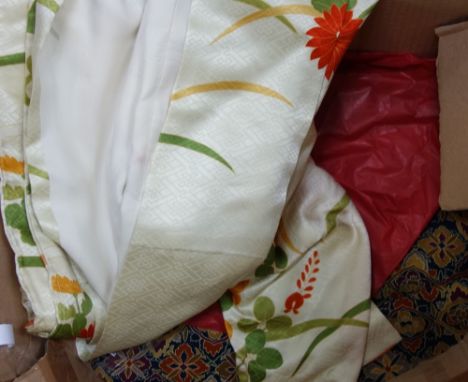 TWO VINTAGE KIMONOS, CIRCA 1970'S