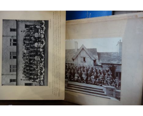 A LARGE COLLECTION OF VINTAGE COLLEGE PHOTOGRAPHS, to include Cambridge football team 1916-17