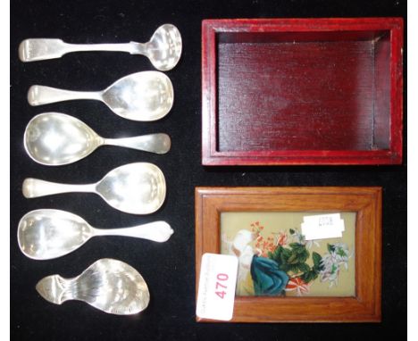 A GEORGE III DUBLIN TEA CADDY SPOON and similar caddy spoons