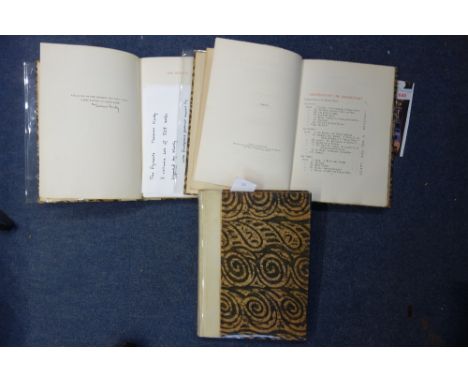 THOMAS HARDY (SIGNED): "The Dynasts", 3 vol set of 525 sets signed by Hardy with frontispiece portrait signed by the artist F