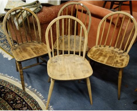 FOUR STICK BACK KITCHEN CHAIRS (sanded down)