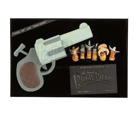 A Toon .38 pistol with Dum-Dums crew gift from the production of Robert Zemeckis' detective comedy Who Framed Roger Rabbit. T