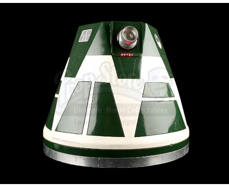 An R4-X2 astromech droid dome from Rian Johnson's Star Wars: The Last Jedi. Droids were important members of the Resistance, 