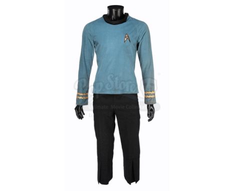 Spock's (Leonard Nimoy) science officer costume from Gene Roddenberry's sci-fi television series Star Trek: The Original Seri