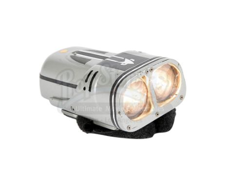 A Starfleet SIMs beacon from sci-fi TV show Star Trek: Voyager. The wrist flashlights were used in several episodes, most not