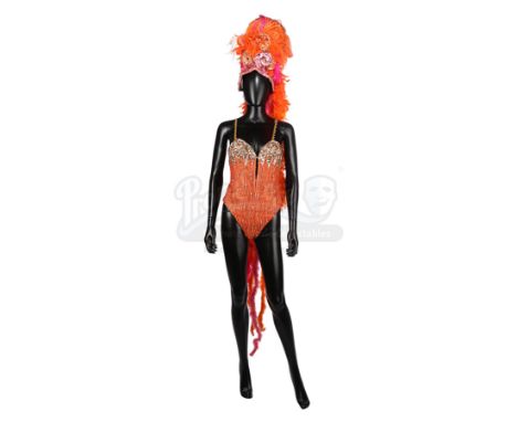 A showgirl costume from John Glen's Bond movie Octopussy. Showgirls wore their extravagant costumes as part of the circus on 