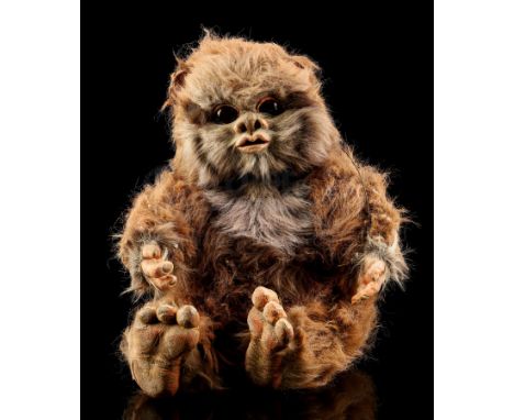 A child Ewok puppet from Richard Marquand's Star Wars: Return of the Jedi. Princess Leia (Carrie Fisher), Han Solo (Harrison 