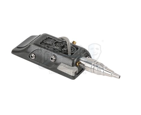 A Borg phaser from sci-fi TV show Star Trek: The Next Generation. The Borg used their wrist-mounted phasers in the two-part e