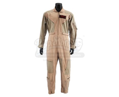 Ray Stantz' s(Dan Aykroyd) Ghostbuster jumpsuit from Ivan Reitman's supernatural comedy Ghostbusters. Stantz and his fellow G