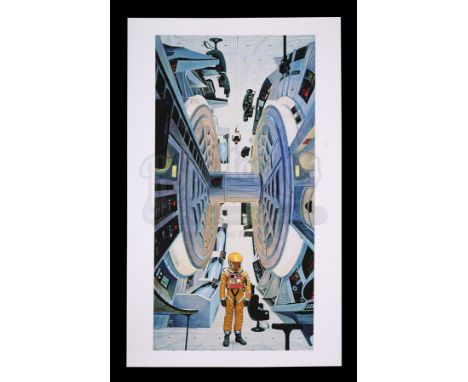 A single-issue, limited-edition print of Centrifuge Aboard Discovery by aerospace artist Robert McCall, from the production o