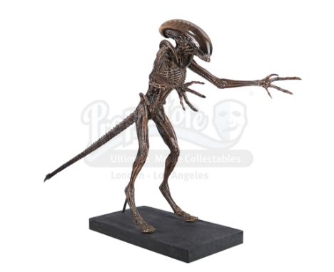 An alien creature maquette from the production of David Fincher's sci-fi horror sequel Alien3. After the events of Aliens, Ri