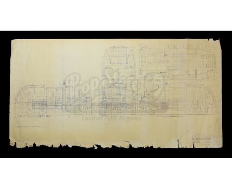 J.F. Sebastian's (William Sanderson) vehicle blueprint from the production of Ridley Scott's sci-fi thriller Blade Runner. Ge