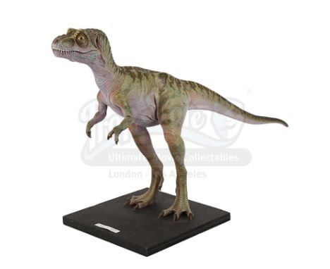 A baby Tyrannosaurus Rex maquette from Steven Spielberg's action-adventure sequel The Lost World: Jurassic Park. The baby T-R