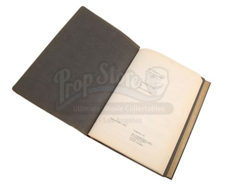 A production-used shooting script from Guy Hamilton's Bond movie Live and Let Die. The shooting script is 121 pages long, inc