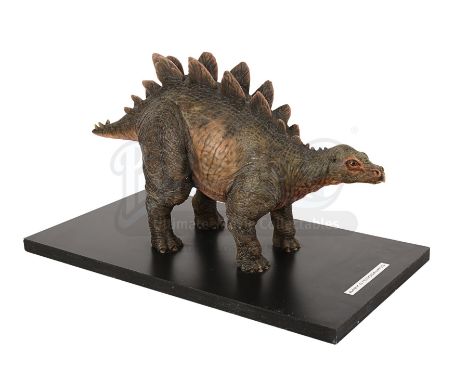 A baby stegosaurus maquette from Steven Spielberg's sci-fi action sequel The Lost World: Jurassic Park. A baby stegosaurus wa
