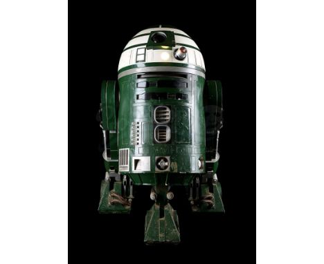 A light-up remote control R2-X2 droid from Ron Howard's Solo: A Star Wars Story. R2-X2 was present in the control room of the